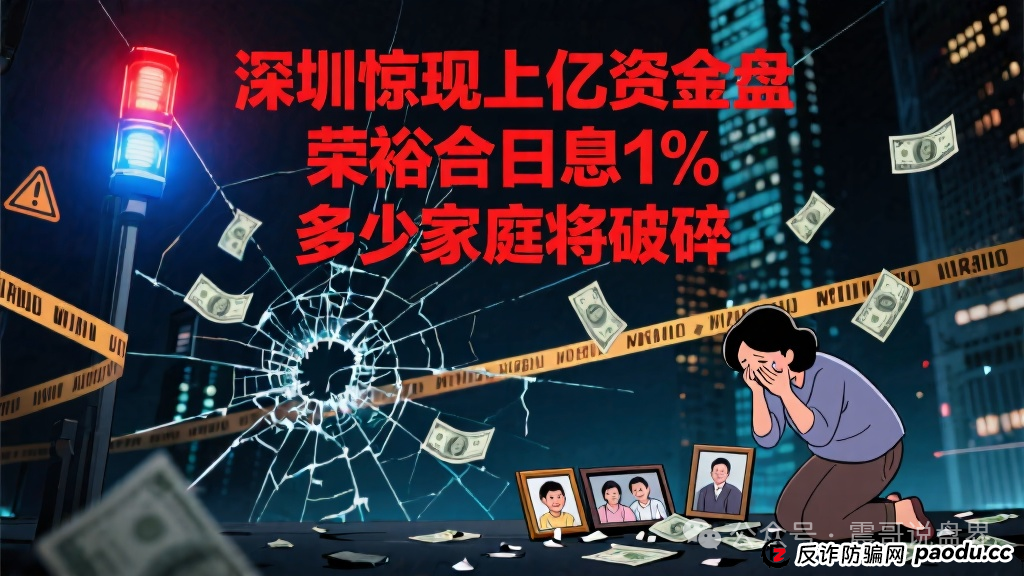 深圳惊现上亿资金盘,荣裕合日息1%,又将导致多少人家庭破碎