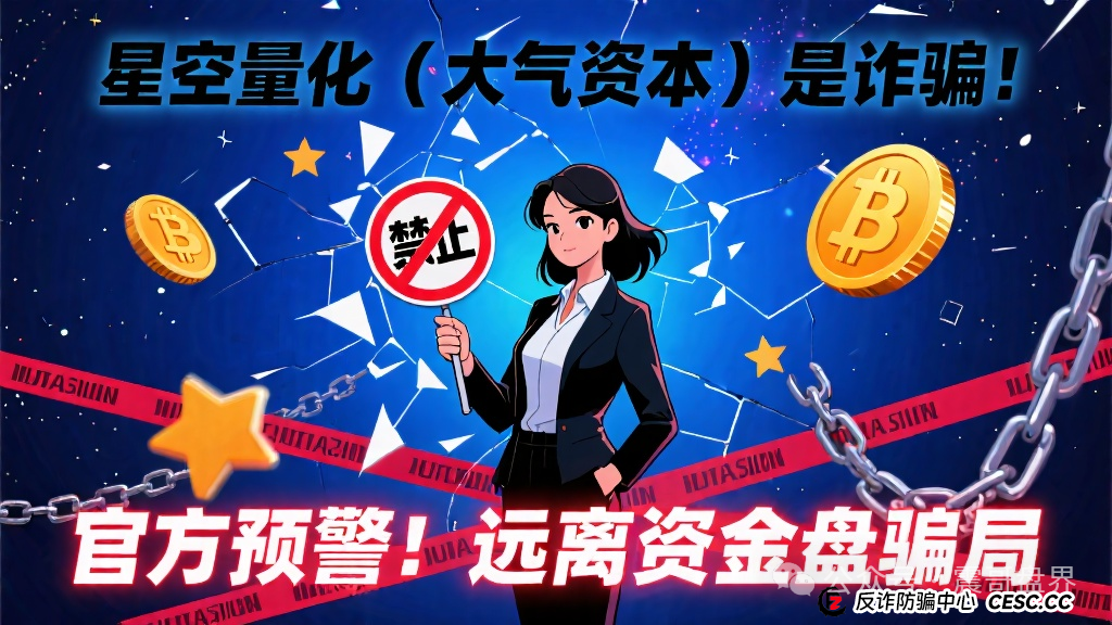 星空量化（大气资本）是诈骗！官方已经发布预警，请远离资金盘骗局