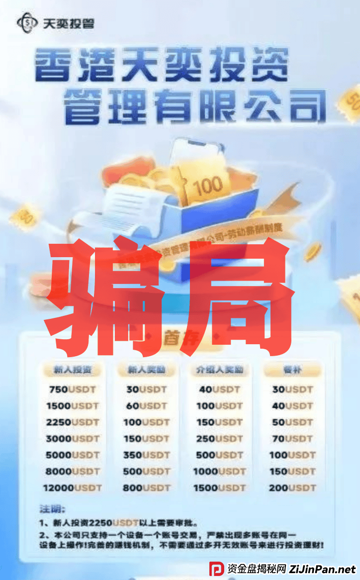 香港天奕投资是诈骗资金盘,已经单割会员,即将崩盘跑路 香港天奕投资是诈骗资金盘,已经单割会员,即将崩盘跑路